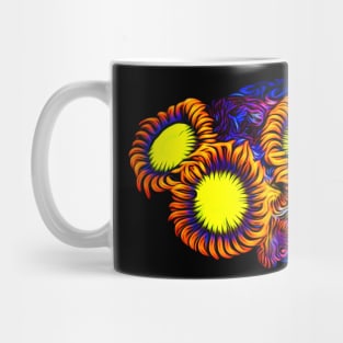 Mandarin Orange Zoanthid Art Mug